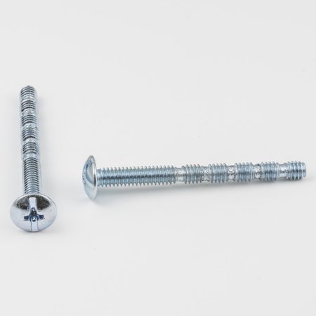 HARDWARE RESOURCES 8/32" x 1-3/4 in Phillips Machine Screw, Plain Steel, 20 PK 32BREAK-R